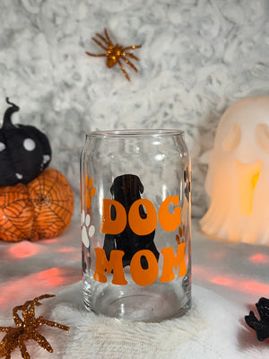 Dog Mom Ghost Coffee Glass - HPK Personalized Products