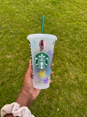 SpongeBob and Patrick Starbucks Cup - HPK Personalized Products