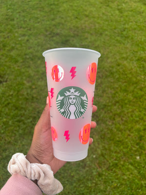 Preppy Starbucks Cold Cup - HPK Personalized Products and more