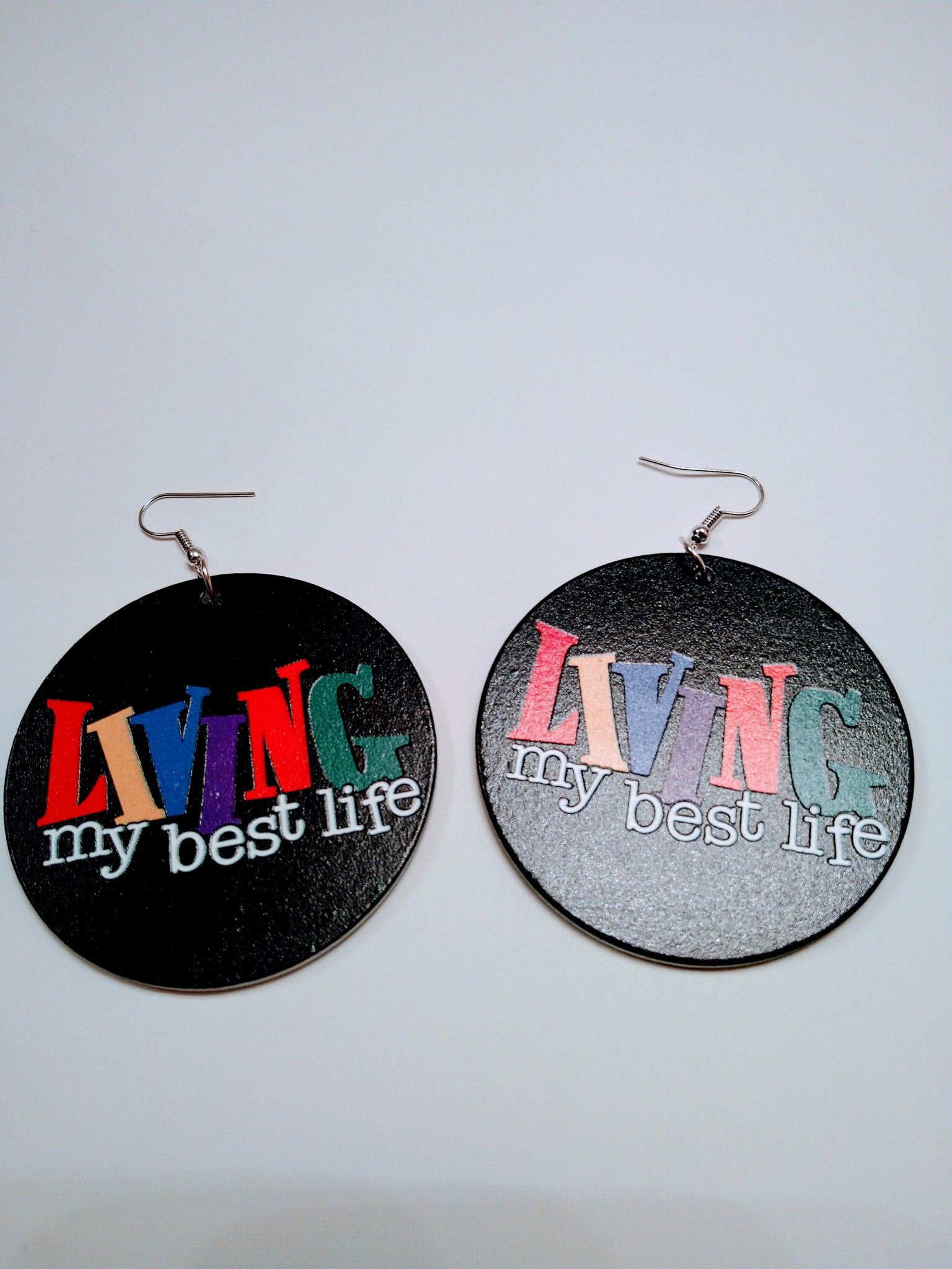 Living My best life hook earrings - HPK Personalized Products and more
