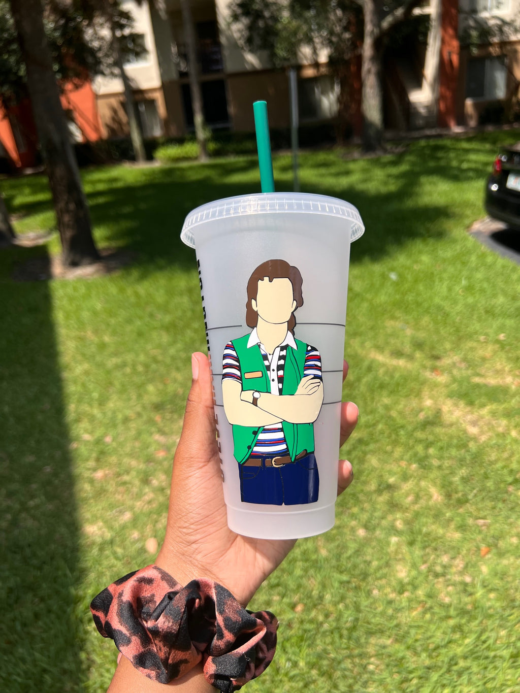 Steve Harrington inspired Stranger Things Starbucks cold cup