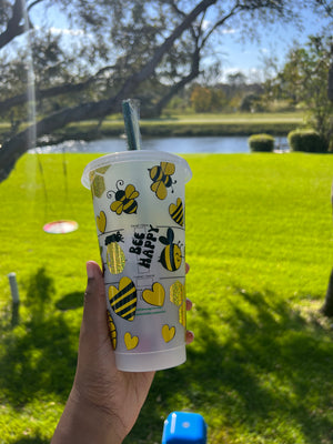 Bee Kind Bee Happy Starbucks Cup - HPK Personalized Products and more