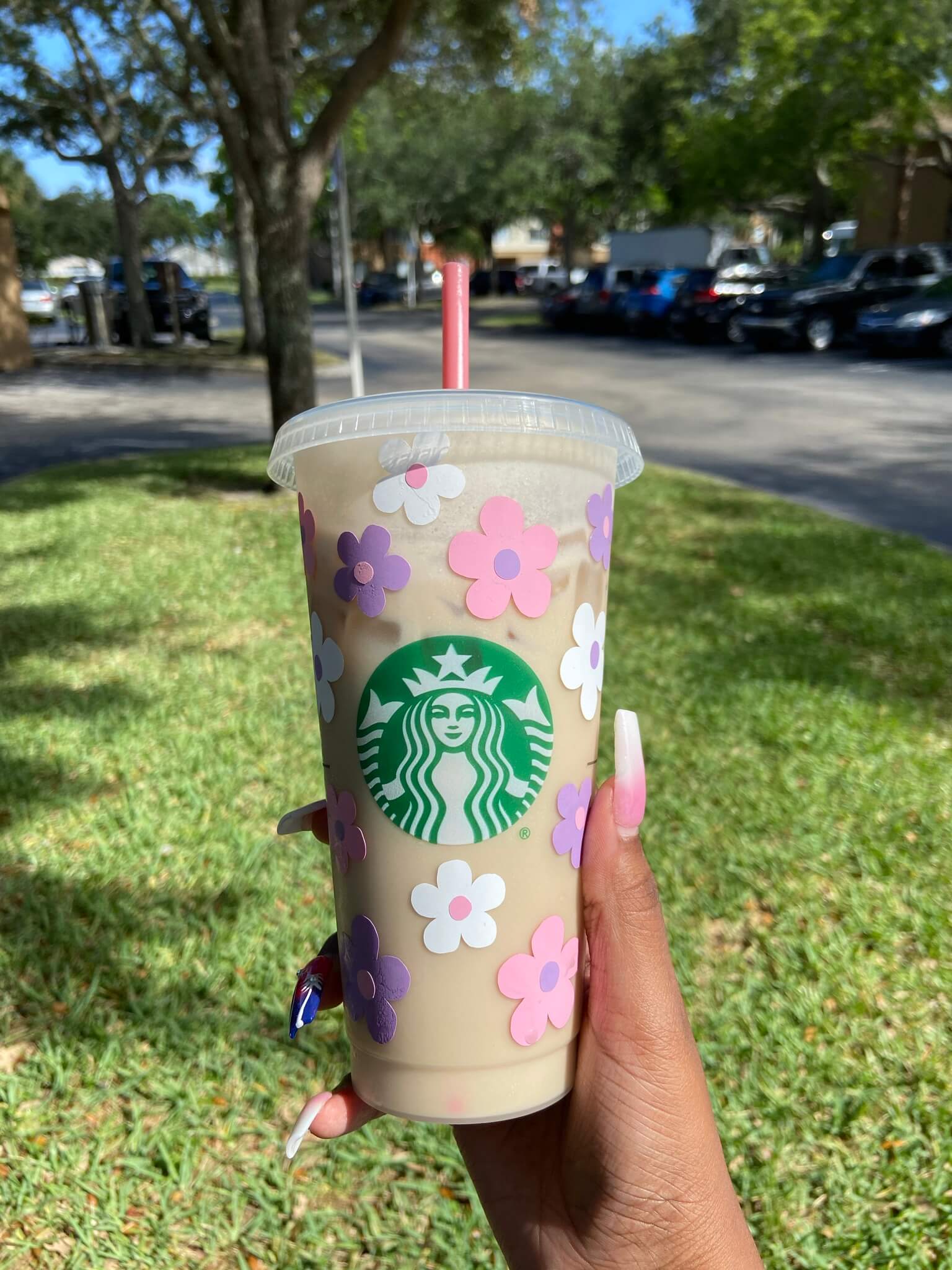 Summer Flowers Starbucks Cold Cup - HPK Personalized Products and more