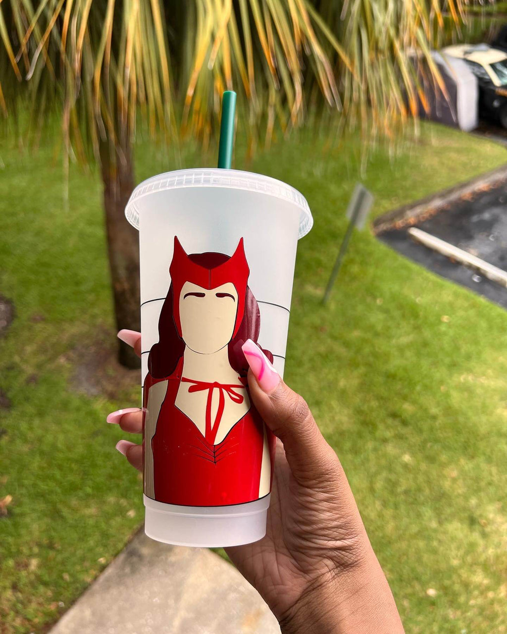 Scarlet Witch Starbucks Cold Cup - HPK Personalized Products and more
