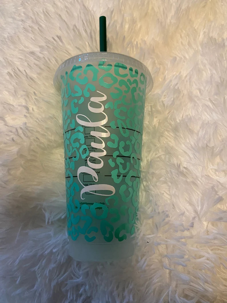 Leopard Print Starbucks Cup - HPK Personalized Products and more