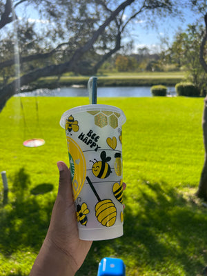 Bee Kind Bee Happy Starbucks Cup - HPK Personalized Products and more