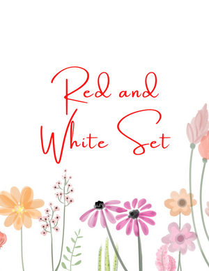 Red and White Two Piece Set - HPK Personalized Products and more