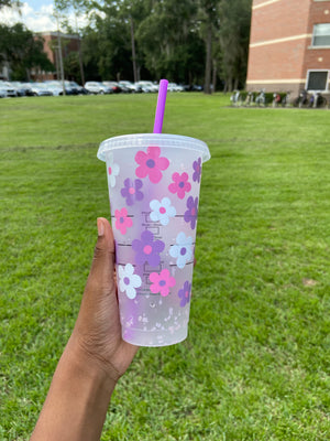 Color Changing Starbucks Summer Flower Cups - HPK Personalized Products and more