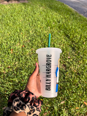 Billy Hargrove Stranger Things Starbucks Cup - HPK Personalized Products and more