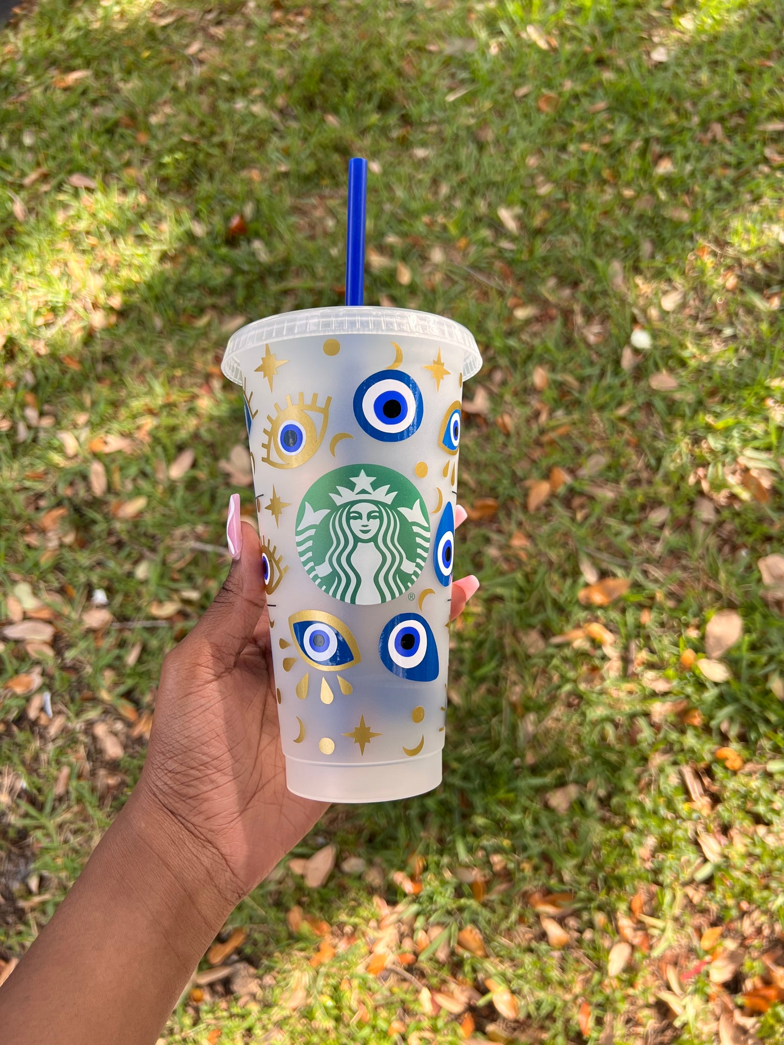 Evil Eye Color Flakes Starbucks Cup