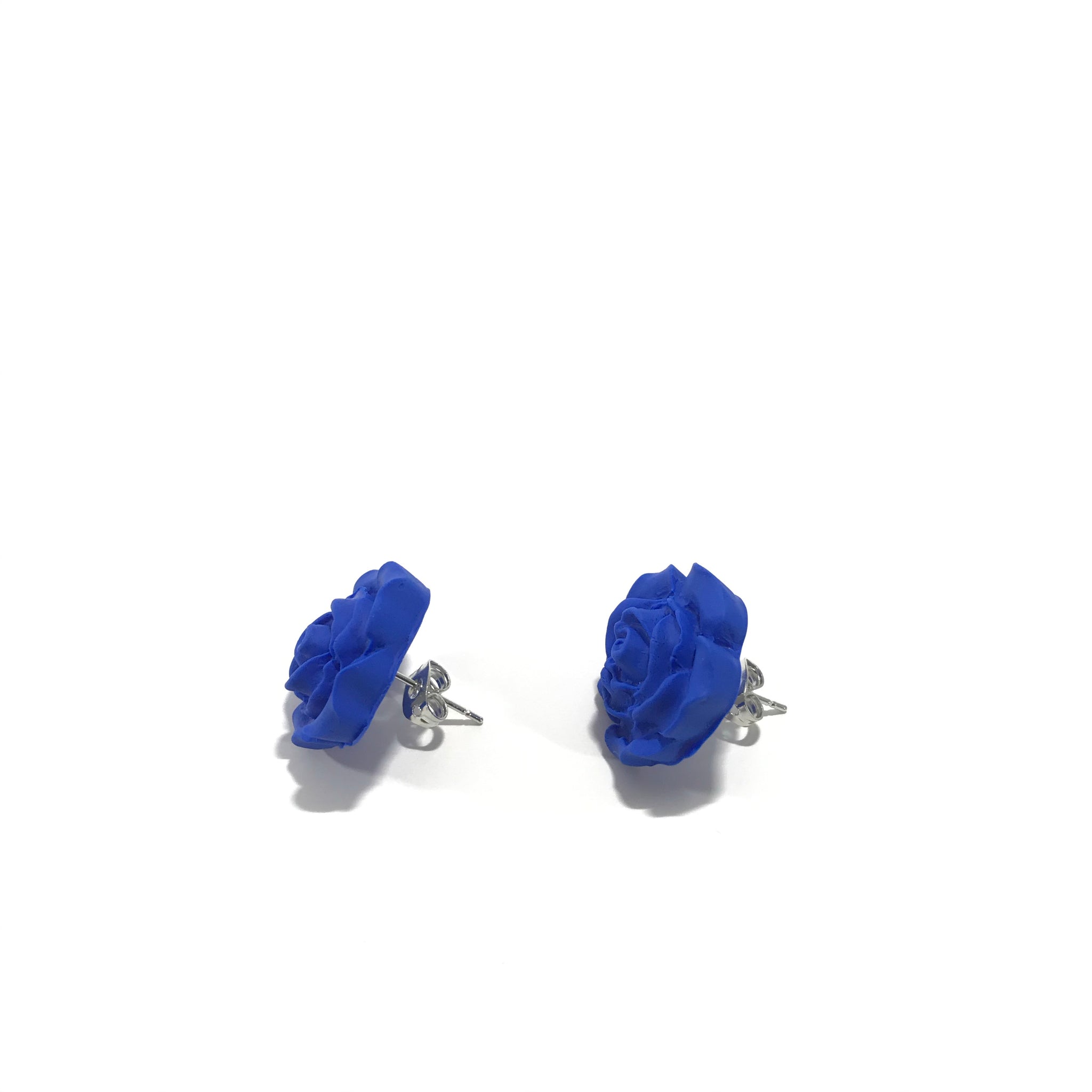 Royal Blue Rose Stud Earrings - HPK Personalized Products and more