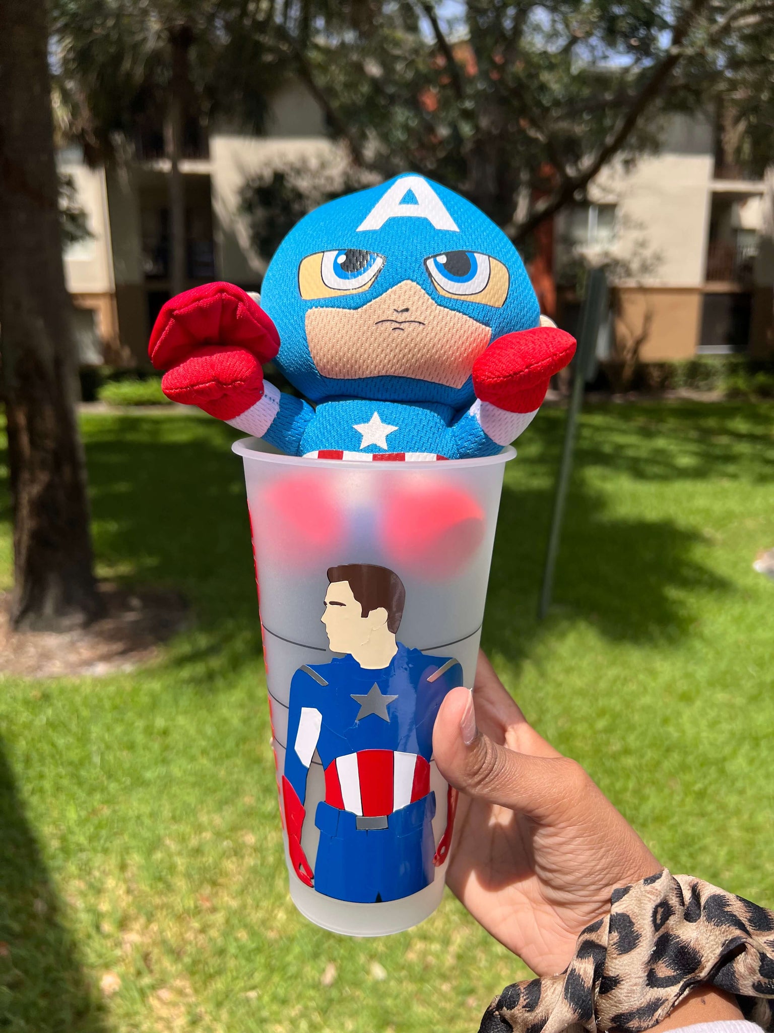 Captain America/Chris Evans Starbucks Decorated Cold Cup – ShopCassiesCrafts