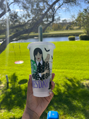 Wednesday Addams Starbucks Cup - HPK Personalized Products and more