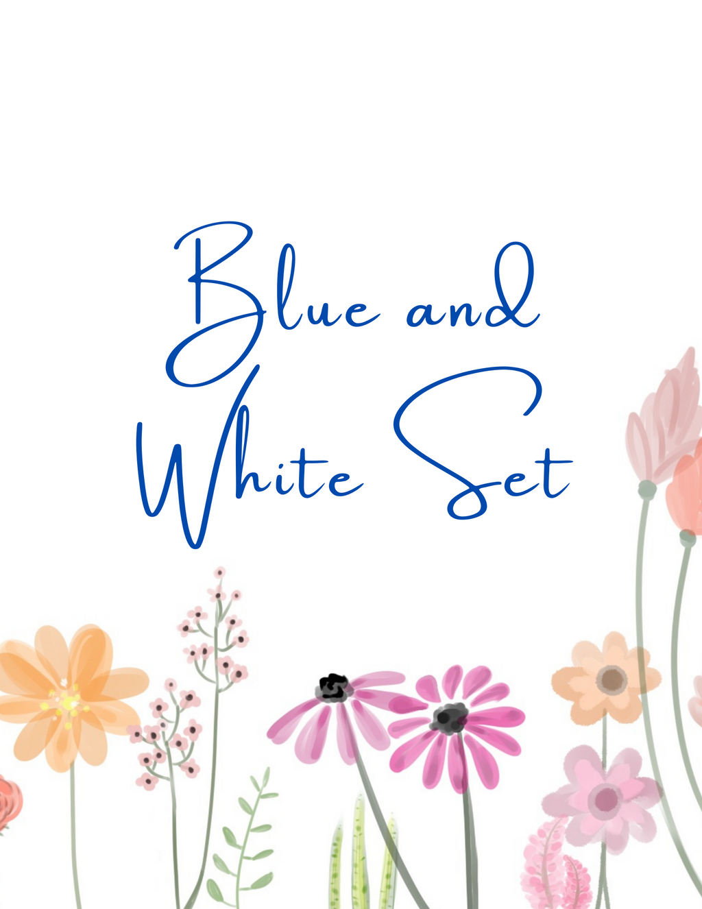 Blue and White Two Piece Set - HPK Personalized Products and more