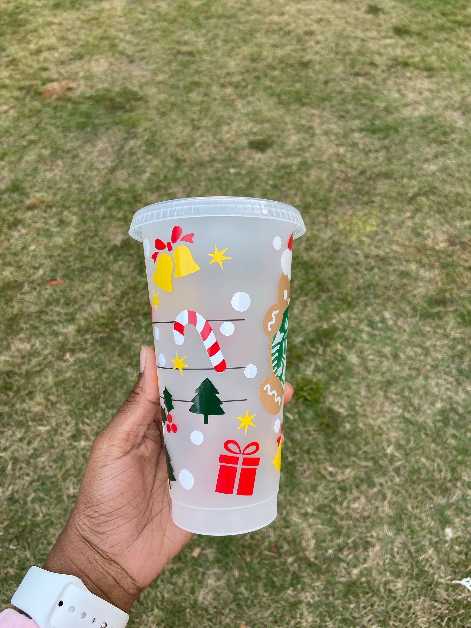 Christmas Gingerbread Starbucks Cold Cup - HPK Personalized Products and more