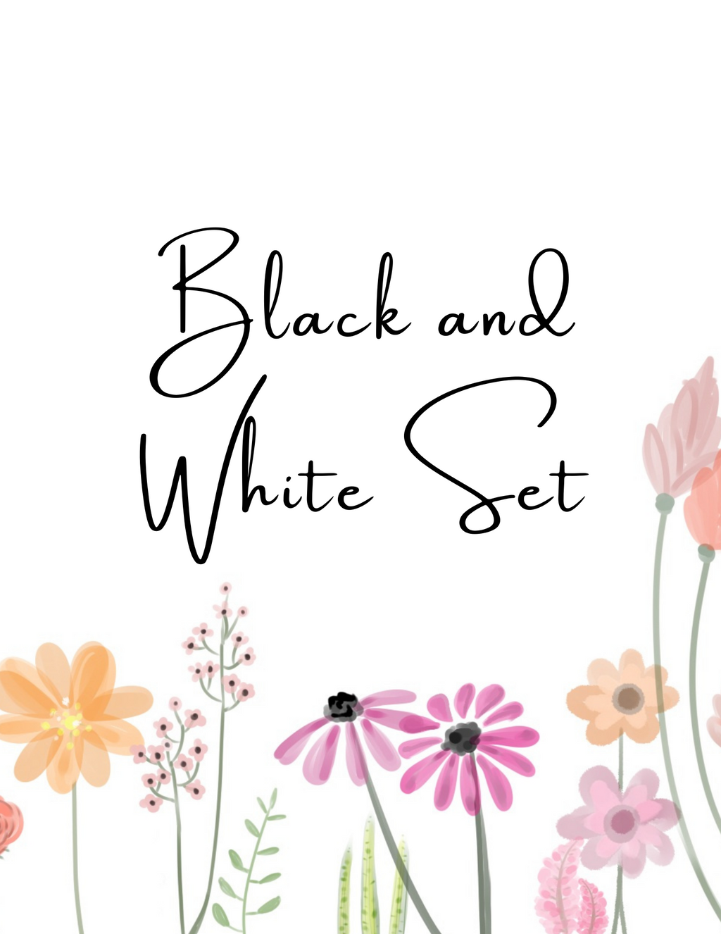 Black and White Two Piece Set - HPK Personalized Products and more